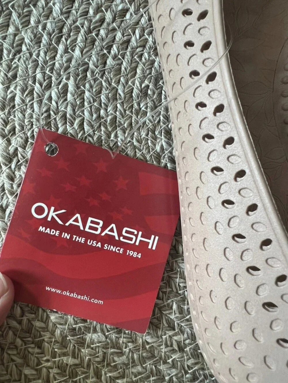 Okabashi Samantha Ballet Flats Size 8 Women's Blush / Nude Color.